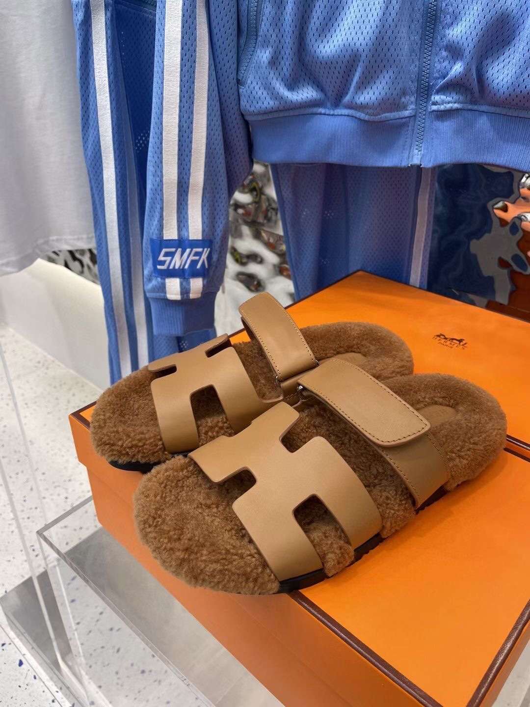 Hermes Chypre Sandal Brown For Women