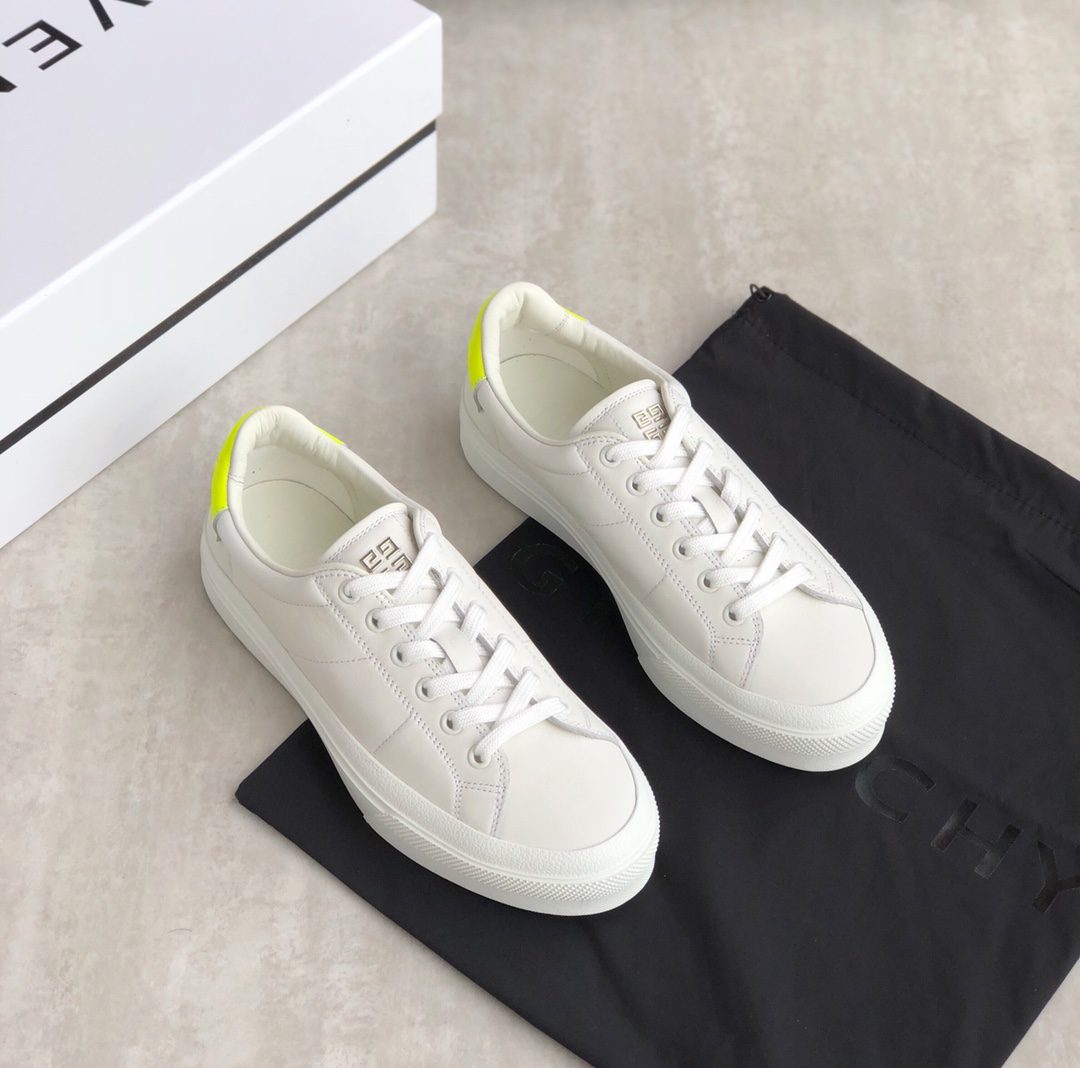 Givenchy City Sport Two-Tone Sneakers Neon And White For Men GVC